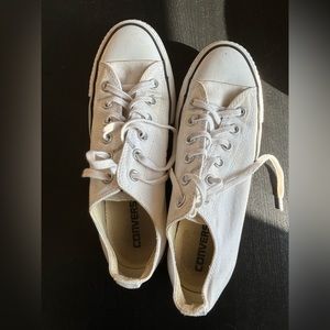 Platform white converse